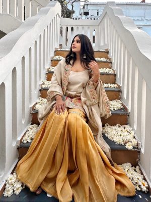 Multi Coloured Partywear Garara Set